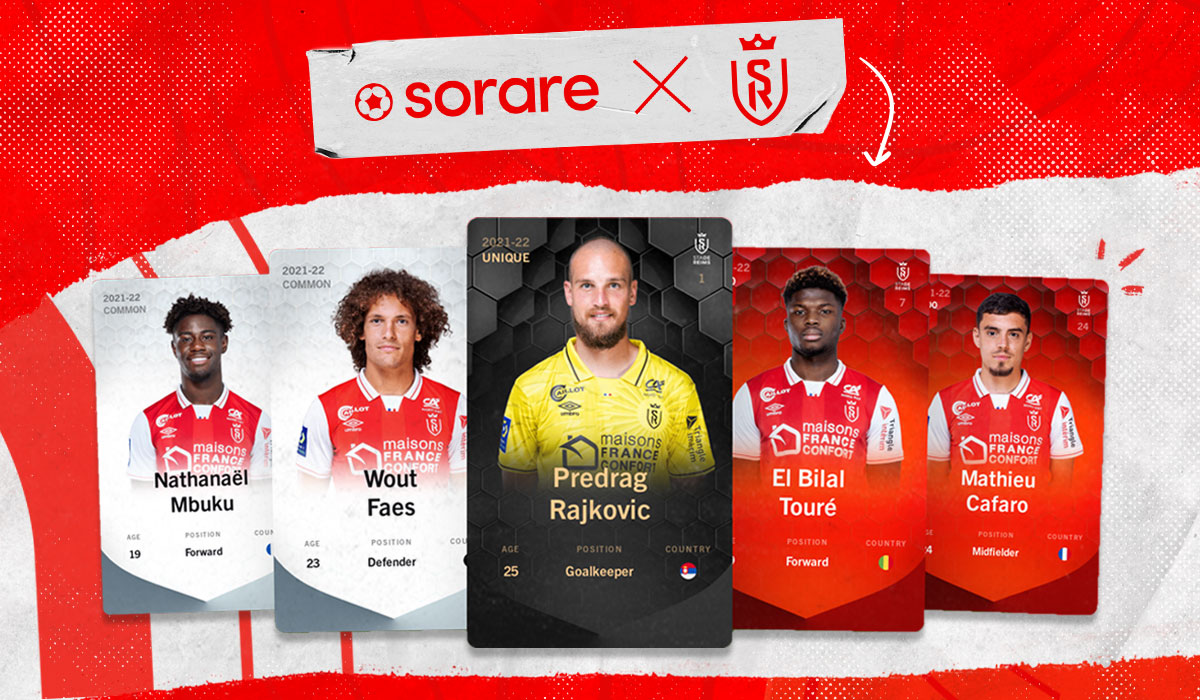 SDR x Sorare : collectionnez les cartes des joueurs rémois !