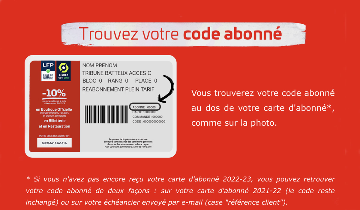 Code abonné