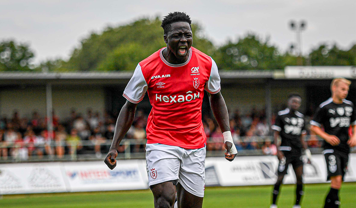 Oumar Diakité, buteur face à Amiens