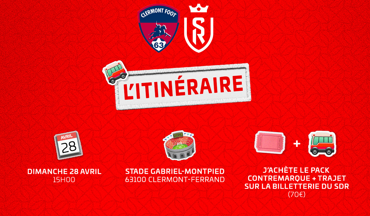 L'Itinéraire pour se rendre au Stade Gabriel Montpied !