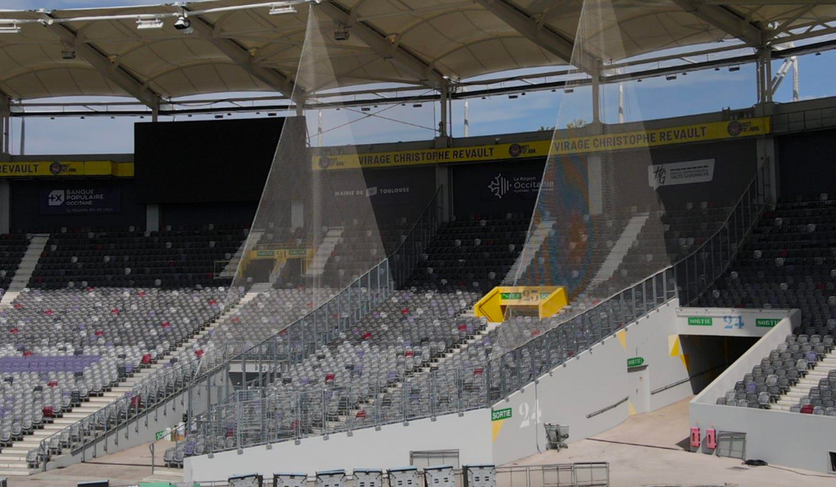 Stadium de Toulouse, parcage visiteurs