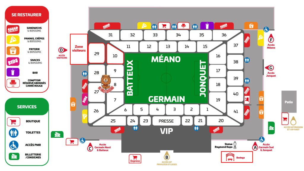 Stade de Reims - Site plan échelle 0