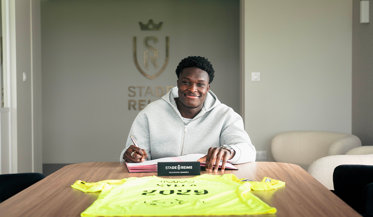 Soumaïla Sylla prolonge jusqu'en 2029 avec le Stade de Reims